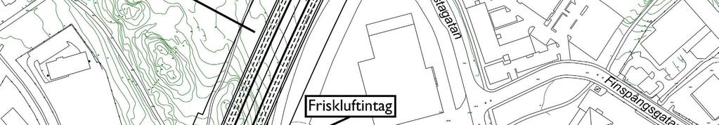 dagsljus som flödar ned över fondskivan och sprider sig i bergrummet.