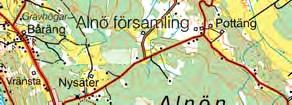 Trampade gräsmarker finns även söder om landsvägen, vid hembygdsgården och medeltidskyrkan från början av 1200-talet som hyser en av fem bevarade medeltida trädopfuntar i Sverige liksom gamla