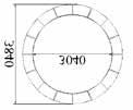 8 st ger en cirkel med diameter: 3840 8 368 :- 742357-0-x0000 9 446 :- 742365-0-x0000 9 699 :- 742350-0-x0000 med ljuddämpande matta på toppen 9 172 :-