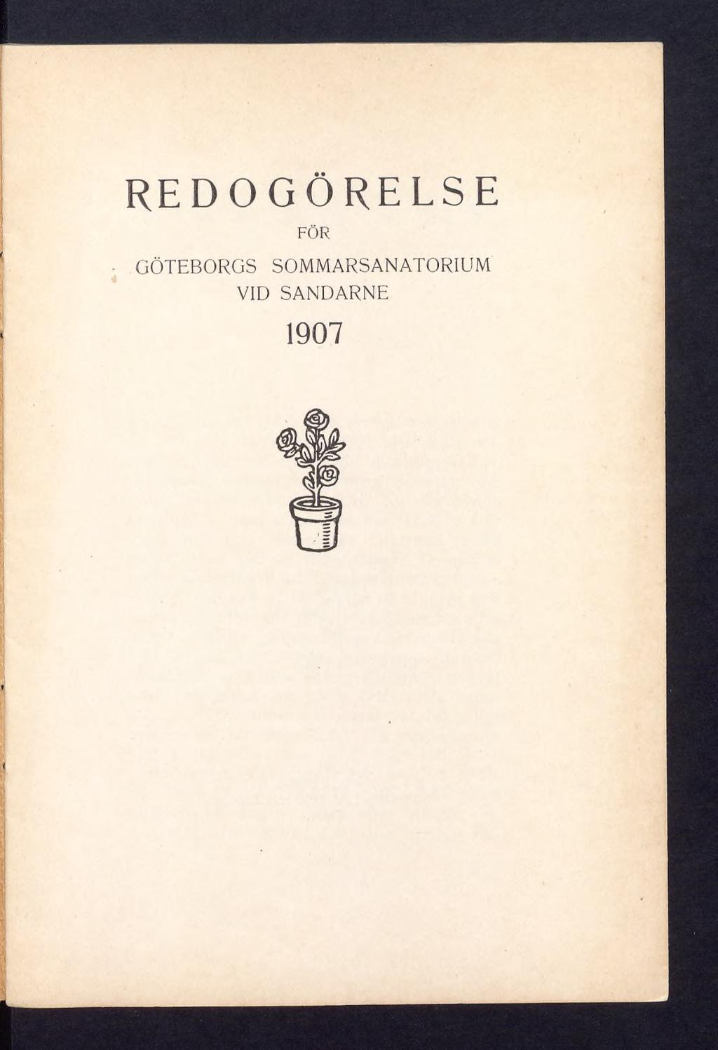 REDOGÖRELSE FÖR GÖTEBORGS