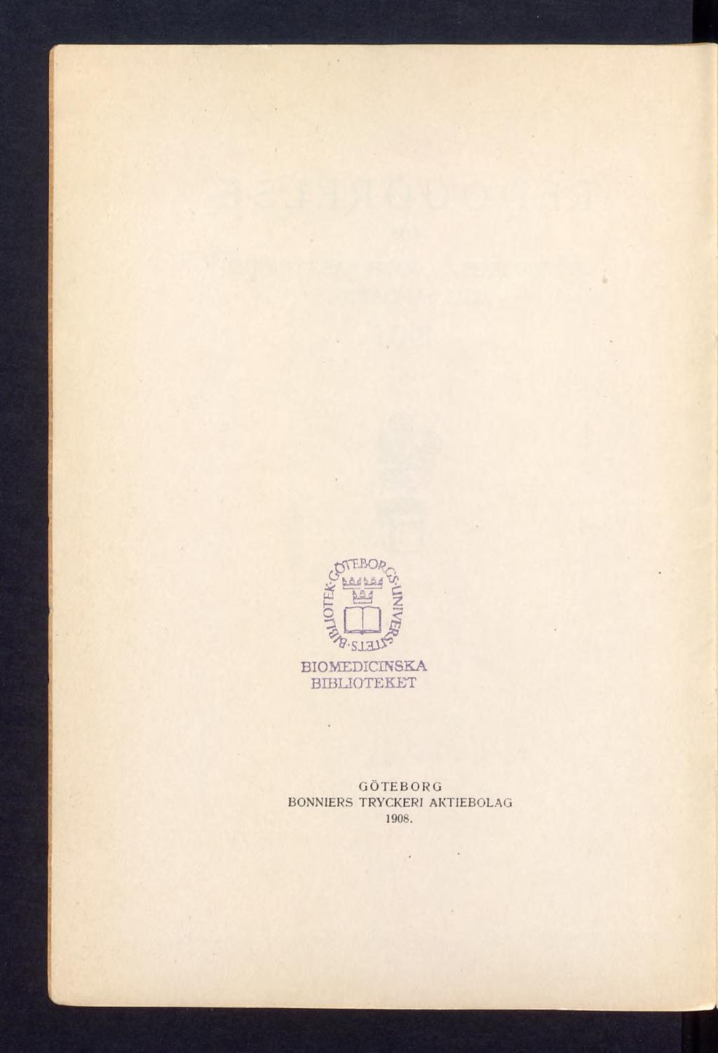 BIOMEDICINSKA BIBLIOTEKET GÖTEBORG