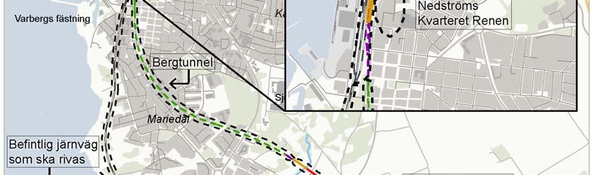 mynna ut i ett rekreationsområde och fortsätta i ett öppet jordbrukslandskap.