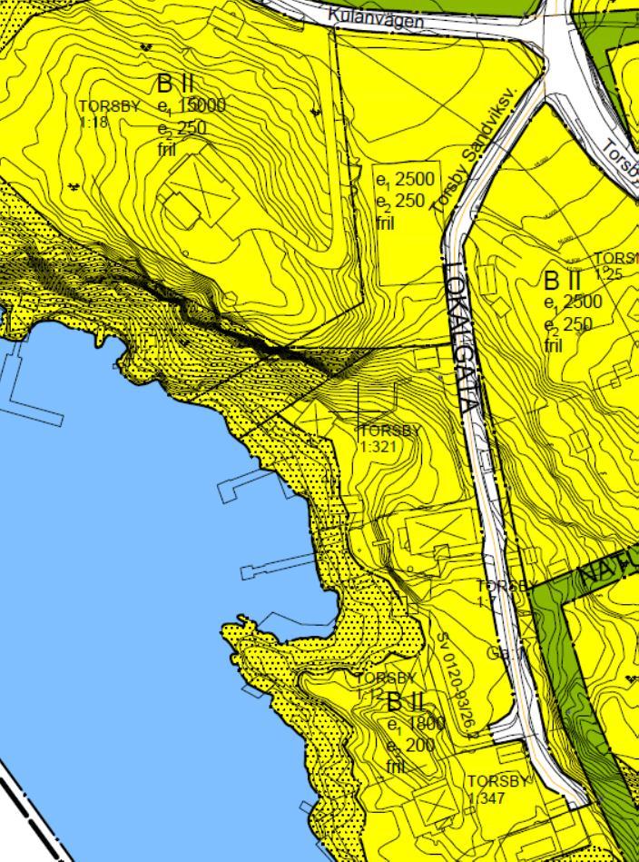 Breddning och ny vändplan Torsby Sandviks väg Planen möjliggör breddning av vägen samt anläggandet av en vändplan så att bl a kravet för vändning med renhållningsfordon kan uppfyllas.