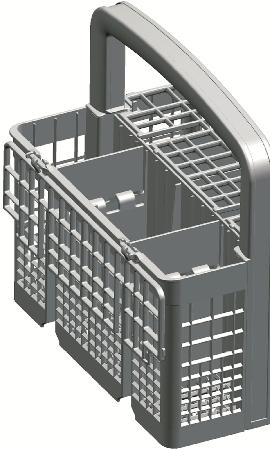 Flyttbar bestickkorg (modellberoende) Eftersom bestickkorgen kan