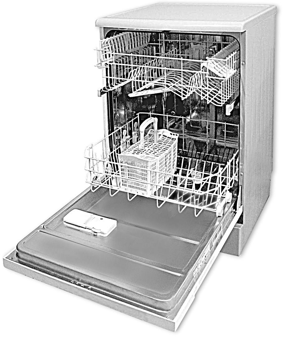 1 Diskmaskin Översikt 1 13 12 11 10 9 2 3 4 5 8 7 6 14 1.Bänkskiva (beror på modell) 2.Övre rotor 3.Nedre korg 4.Nedre rotor 5.Filter 6.Kontrollpanel 7.Dörr 8.