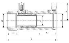 49 30 38 52 685 5/40 242 89 97 P9314-06350 63 x G50 147 57 30 48 58 885 4/32 MT-fläns typ 9774, Elektrosvetsmuff PE100 - Flänsanslutning av epoxybehandlat segjärn GGG-50, fläns borrad PN10/16 RSK-nr