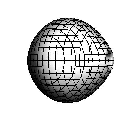 ) Beräkn åglängden v den logritmisk spirlen (se figur 8.) (θ) = e θ/5 cos θ, { y(θ) = e θ/5 sin θ, θ <. 8.8 (3, 57) Bsen till kroppen K utgörs v en cirkelskiv i y-plnet med rdien och medelpunkt i origo.