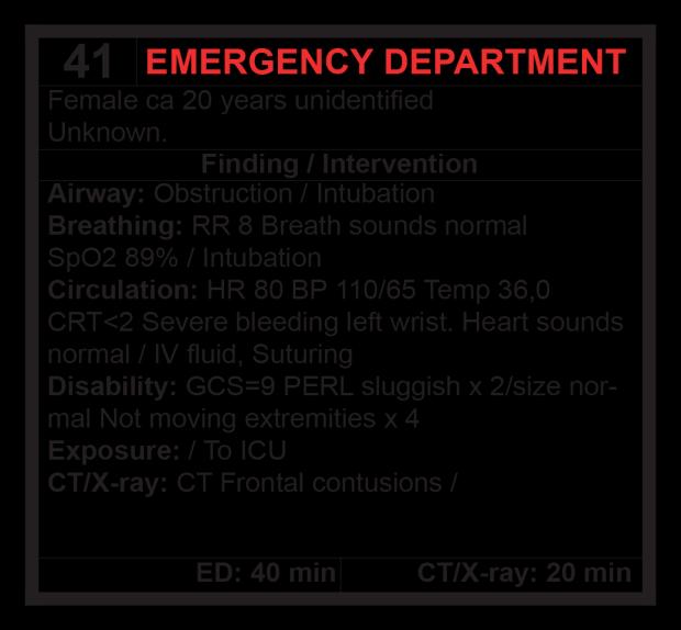 3 (16) a) Trauma i Rörvik /Jönköpingslän Behov Utlarmning Närmaste sjukhus Intubation inom 30 NIVA inom 3 tim Väg amb Från Sävsjö Rörvik -