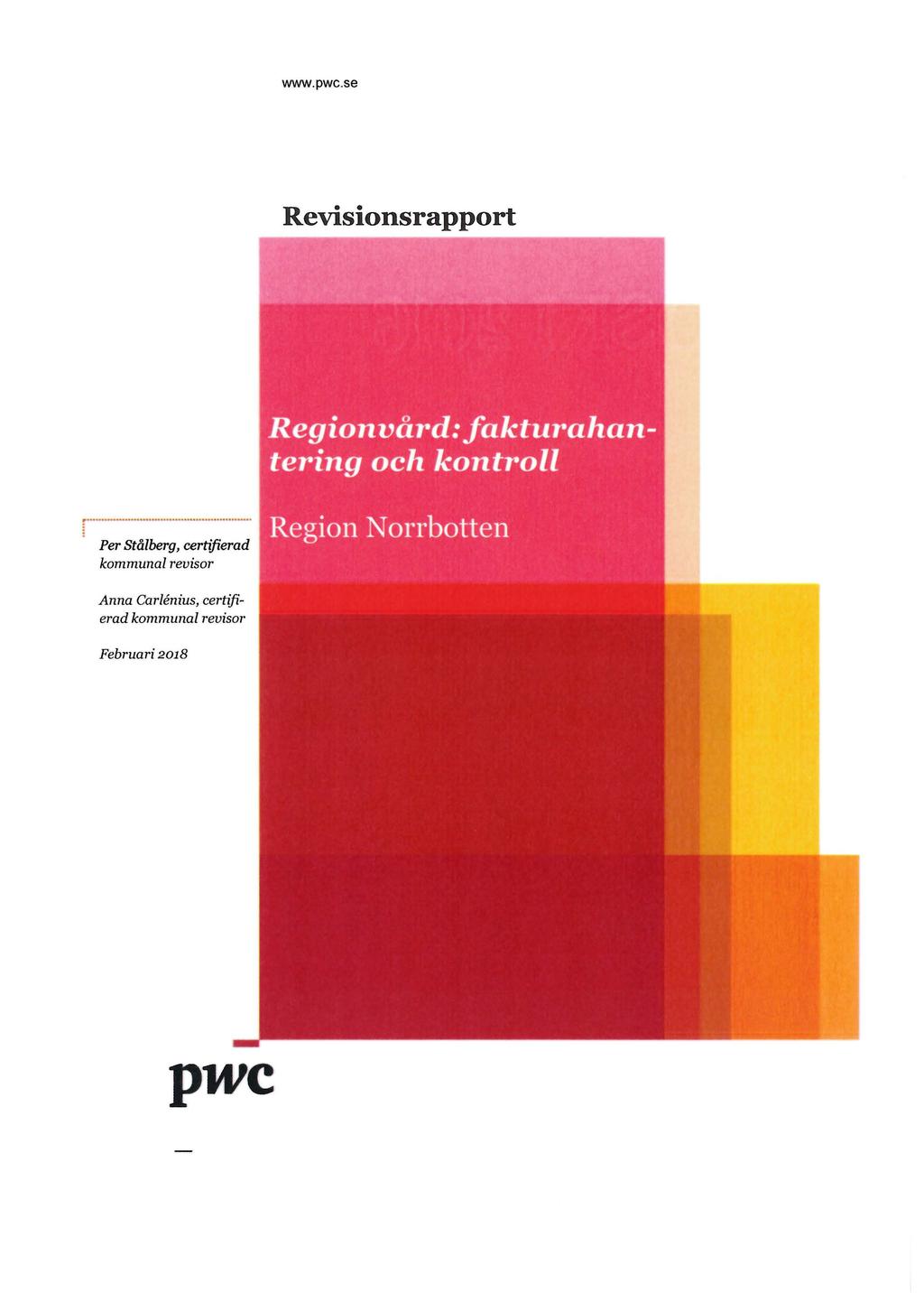 www.pwc.se Revisionsrapport r -- -.