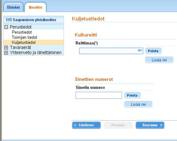 Transportuppgifter 19.10.