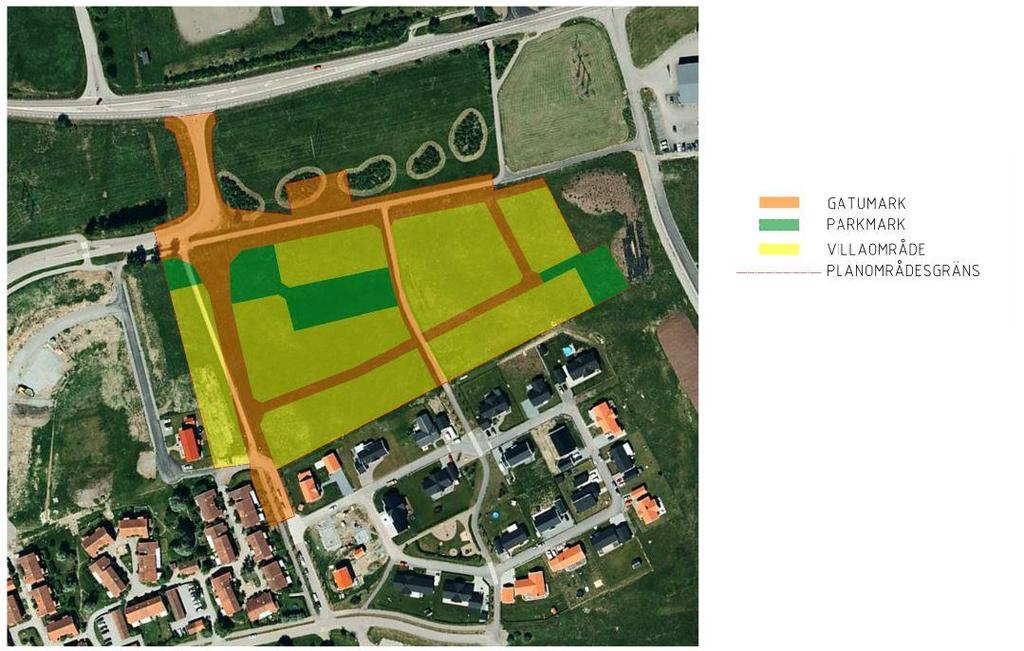 platsbesök. Markanvändningen före exploatering har bedömts som gatumark och åkermark, se Figur 10.