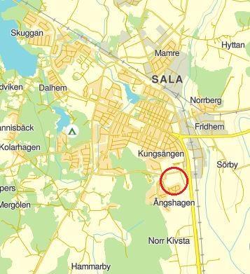 4 UTREDNINGSOMRÅDE OCH FÖRUTSÄTTNINGAR 4.1 OMRÅDESBESKRIVNING Planområdet är ca fyra hektar och ligger i området Ängshagen i Salas södra delar, se Figur 1.