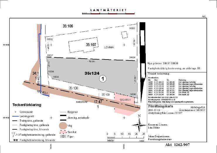 gränsmarkeringar Införande i DRK 16592 rg 35:106 1658