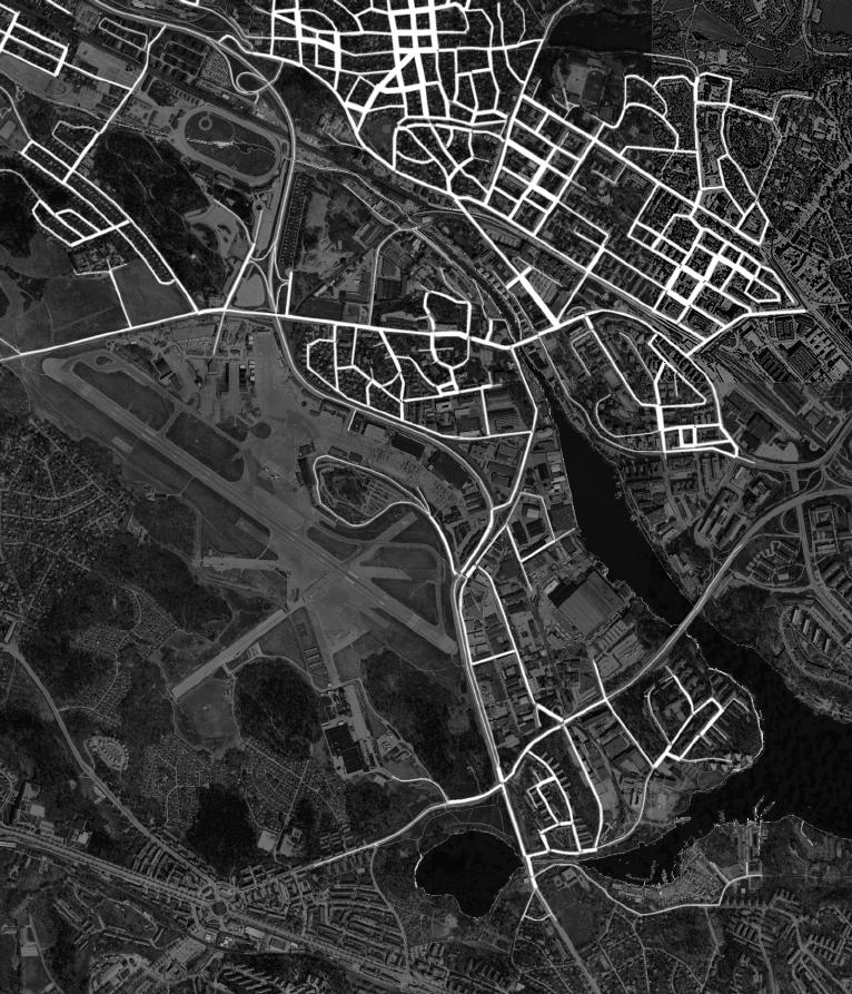 STRUKTURELL ANALYS Space syntax integrationsanalys syftar till att visa hur flöden fördelas inom stadsdelen.