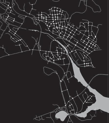riktningsförändringar man måste företa för att ta sig från den aktuella gatan till de övriga gatorna i systemet).