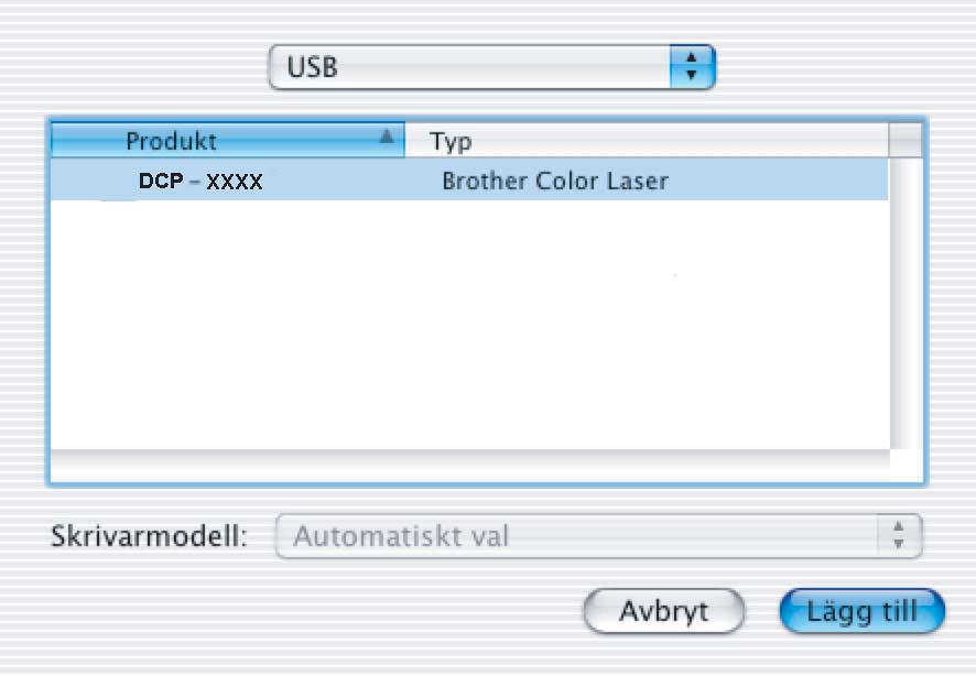Installera drivrutin och programvara Macintosh 7 För användare av Mac OS X 10.2.4 till 10.2.8: Klicka på Lägg till. 11 Dubbelklicka på ikonen Presto!
