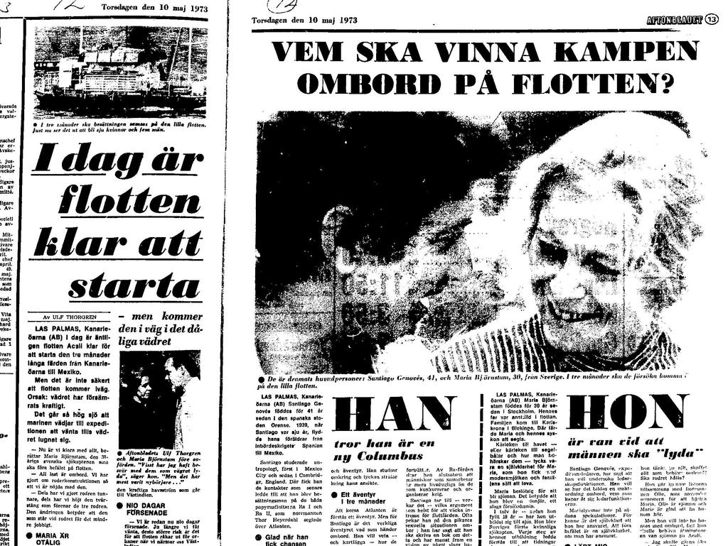 SVENSKA ARTIKLAR Svenska tidningar skrev mycket om flotten.