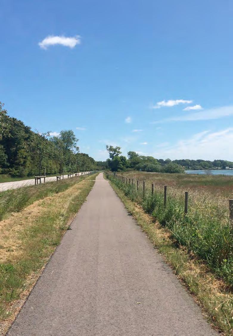 Den skånska cykelinfrastrukturen Med en tät struktur av små och stora orter är Skåne en region där arbetstillfällen, skolor, service och handel ofta ligger inom cykelavstånd.