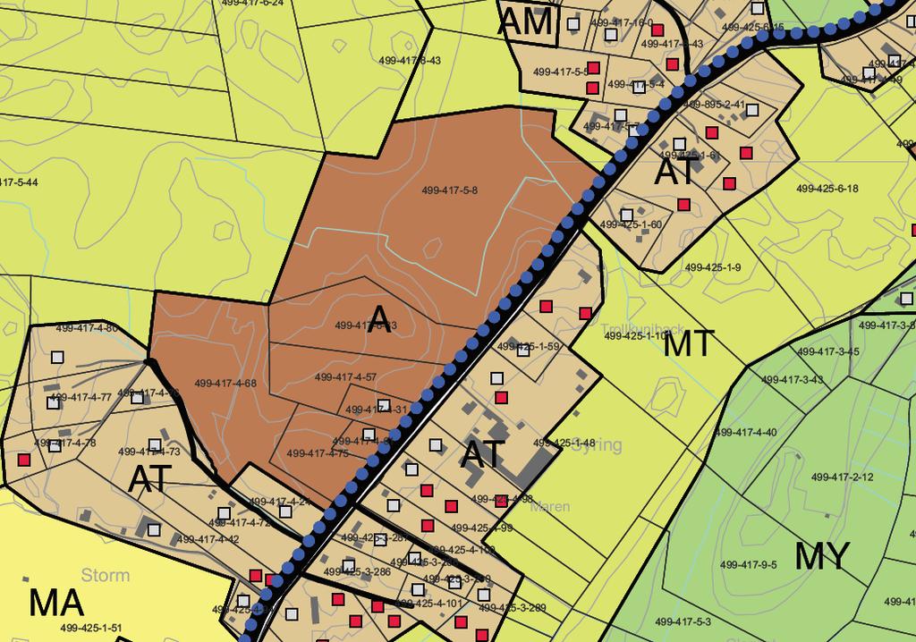 S i d a 19 Bild 14. Utdrag av preliminärt utkast till Karperö-Singsby delgeneralplan.