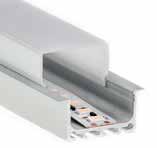 B3 Standard / B4 Infälld Standard låg aluminum profil Rekommenderas för indirekt/infällt ljus LED-strip och skydd (7,6 mm) Stort utbud av användningsområden För utanpåliggande och infälld