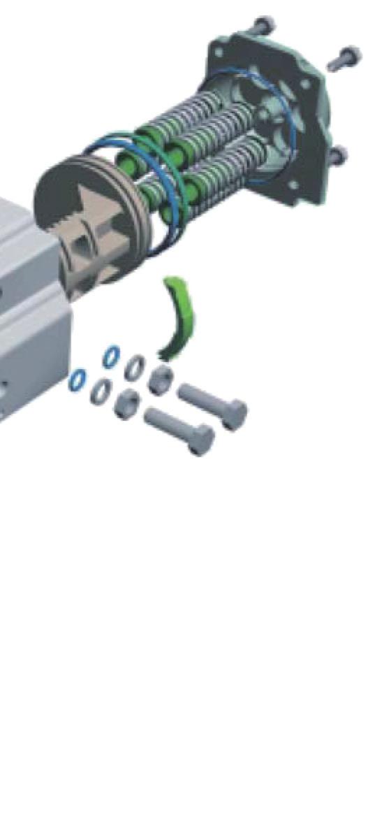 (över 30 µm) Hårdanodiserad (över 30 µm) 1 2 Nickel- eller PTFE-pläterad 7 Fjäder (kassett) Högpresterande fjäderstål Zinkfosfatbeläggning 0-12 8* Gaveltätningar Nitrilgummi (NBR) 2 Viton/Silikon 9