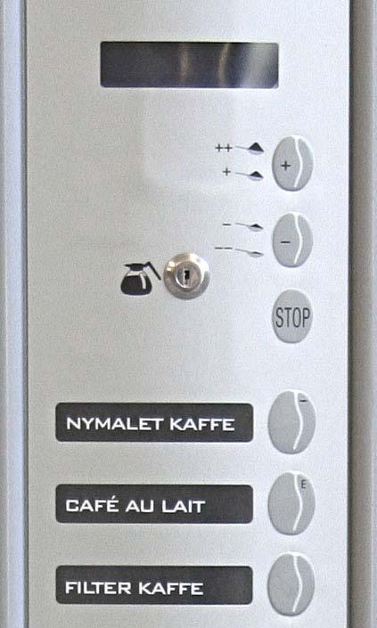 8. Rengöring och skötsel. RENGÖRING Bean to cup Demontering och rengöring av kaffefilter. Ett verktyg för att demontera kaffefiltret följer med maskinen 1. Tryck på + knappen i 6 sekunder.