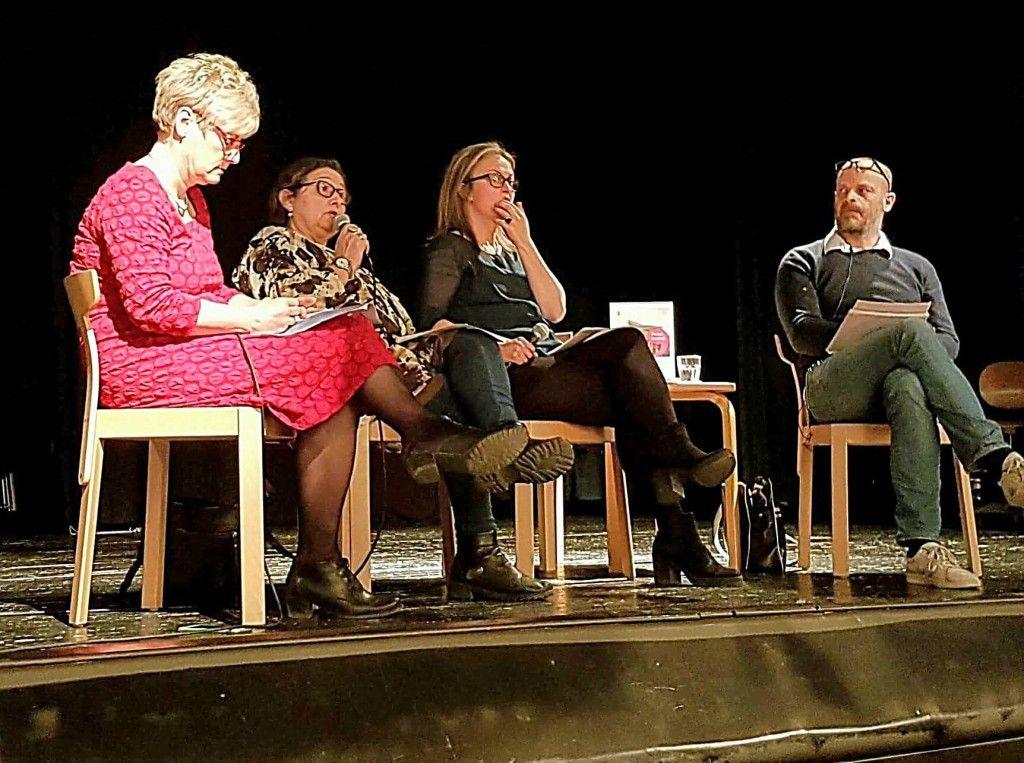 Samtal om renovräkningar Åse Richard från Alla ska kunna bo kvar deltog tillsammans med Irene Molina (Uppsala universitet) och