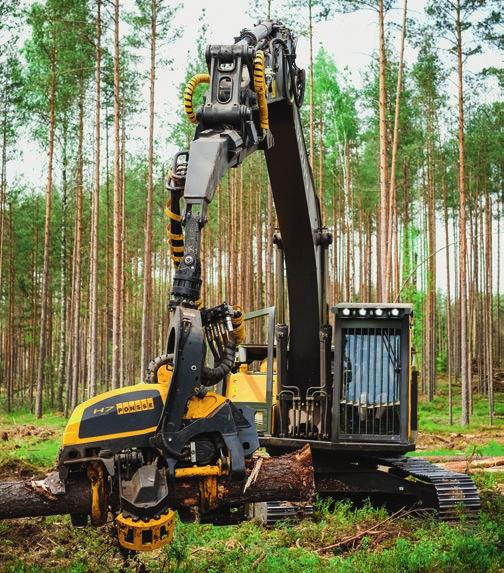 26 SKÖRDARAGGREGAT 27 Sortimentet av PONSSE skördaraggregat täcker hela fältet av avverkningsbehoven, från avverkning av energiskog till krävande slutavverkning.