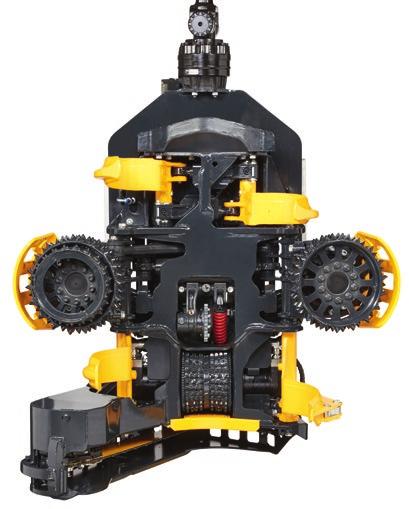 28 SKÖRDARAGGREGAT 29 PONSSE H6 PONSSE H7 Maximal öppning marvalsar Kapdiameter, en sågning Matningssystem Matningskraft Matningshastighet Vikt från (utan rotator) 600 mm 640 mm 3 drivande matvalsar