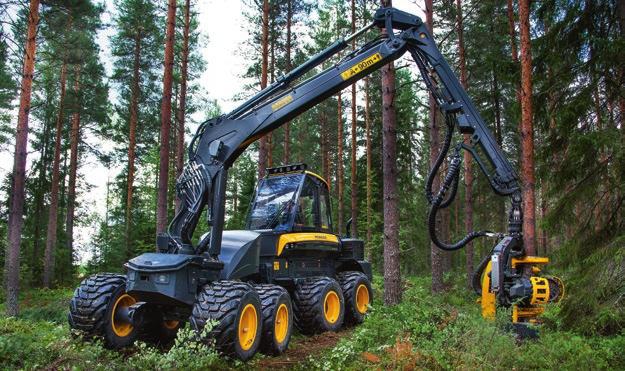 36 SKÖRDARKRANAR 37 BOMKRANARNA PONSSE C5 OCH C6 PARALLELLKRANARNA PONSSE C44+, C50 OCH C55 Ponsses mångsidiga skördarkranutbud ger extra kraft och räckvidd oavsett förhållanden.