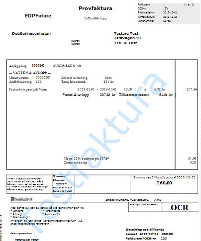 Scrum 37578 ärende 55114 Faktura -> Skapa Faktura Nu finns möjlighet att ha ett vattenmärke med texten Testfaktura på fakturor som är skapade i