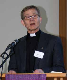 Den kristna kyrkans framtid Ur Timo Junkkaalas föreläsning vid Kyrkfolkets bibeldag, som hölls i Lahtis i mars 2013 Hörnstenen 2/2013 6 Foto: Anne Lepikko När vi senaste höst på mötena för det