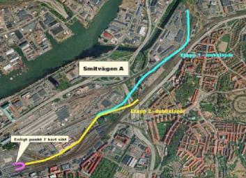 Bakgrund, Västlänken : Bakgrunden till Västlänken kan sammanfattas: 1. Idé om tunnel från Centralen, via Västra Centrum till Västkustbanan läggs fram av C- politikern Rune Thorén 1987 2.