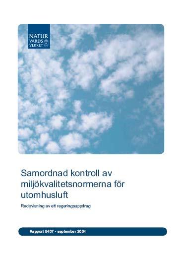 Källa: Naturvårdsverket MIKSA Samordnad kontroll av miljökvalitetsnormerna för luft Regeringsuppdrag redovisat i oktober 2004 Mål Samordnad struktur för mätningar och rapportering Kostnadseffektiv