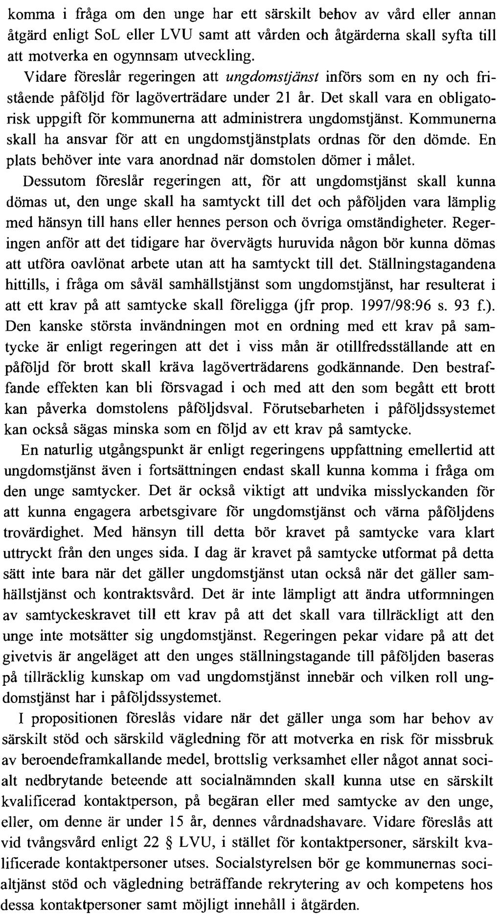 SOCIALUTSKOTTETS YTTRANDE