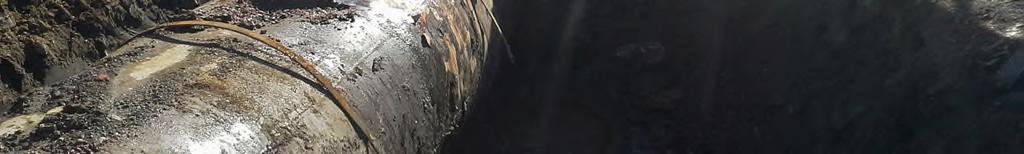 Sektionen tolkas som att man vid yngre grävningar, bl a för oljetanken, stört äldre lager