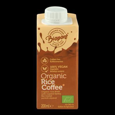 Drycker Ekologisk Risdryck med Säddeskaffe BP102130035 200 ml Vatten, Italienskt råris* 16 %, rissirap*, kallpressad solrosolja, sädeskaffe* (korn, råg, cikoria) 0,8 %, havssalt.