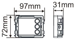 Mått Ljudmodul Kameraläge Namnskyltmodul Pushbutton module