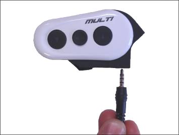 9.1. Funktion med andra ljudenheter Anslut stiftkontakten på 3,5mm på Multimedia-sladden till ingångskontakten (IN) Koppla den andra änden på sladden till ljudanordningen.