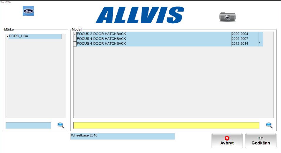 Fyll i information för order, kund och bil.