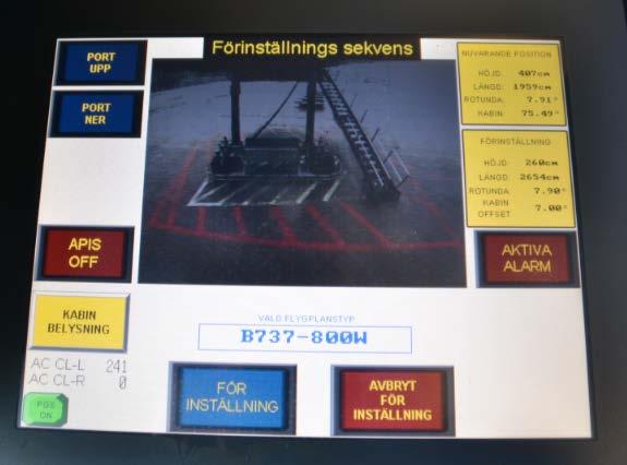 Nära flygplan går hastigheten automatiskt ner till låg fart.
