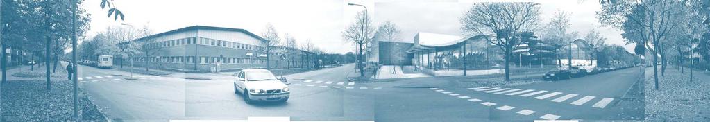 ÖVERSIKTSVY FRÅN ÖSTER PANORAMAVY FRÅN HORISONTVÄGEN 1 EXTERIÖRA PERSPEKTIV Ny si- och idrottshall i Skarpnäck Beskrivning av badet so vågar Allänt Detta förslag till ny si- och sporthall i Skarpnäck