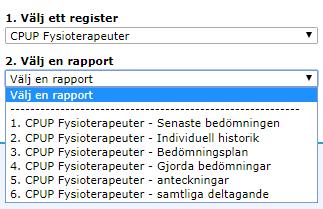 vill ta fram rapport från