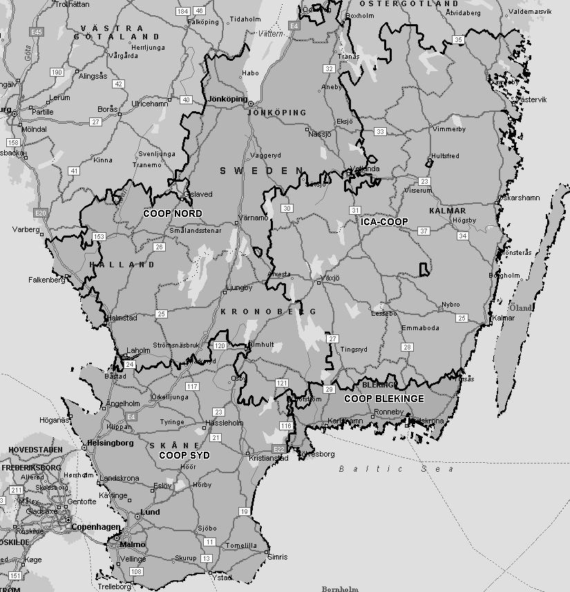 Figur 5 Geografiskt område studien ämnar undersöka 2.7 Sanningskriterier Yin (2014) presenterar fyra kvantitativa och två kvalitativa kriterier som en empirisk fallstudie ska uppfylla.