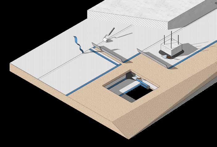 Vattentätning Proofex Engage Proofex Engage förmonteras innan gjutning och används därför huvudsakligen på horisontella ytor men används även på vertikala detaljer eller där förmontering på form är