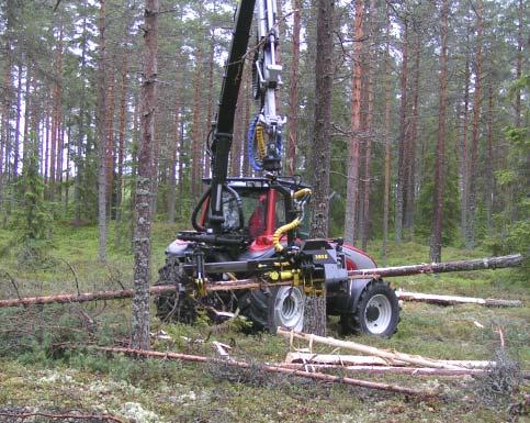 Kvistande skördeaggregat Rull-, vals-, hjul- eller bandmatade skördeaggregat Den vanliga frammatningen för
