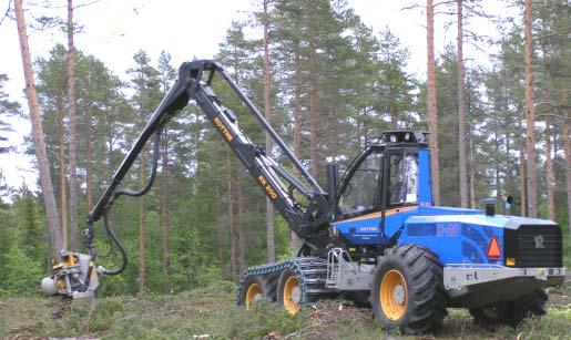 variationer, modeller och storlek. Tre typer av basmaskiner brukar man räkna med; skördare, drivare och skotare.