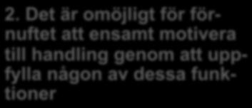 1 Motivationsargumentet! 1. Förnuftet har två funktioner: upptäcka relationer mellan idéer & slå fast fakta 2.