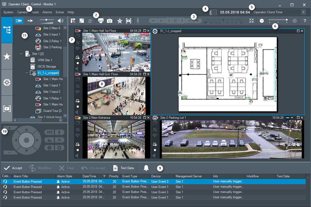 Bosch Video Management System Användargränssnitt sv 97 13 