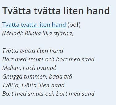 Hygienrond - protokoll Handhygien När tvättar barnen/personalen händerna?